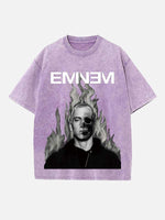 Eminem Print Round Neck T-shirt