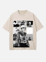 Justin Bieber Print Round Neck T-shirt