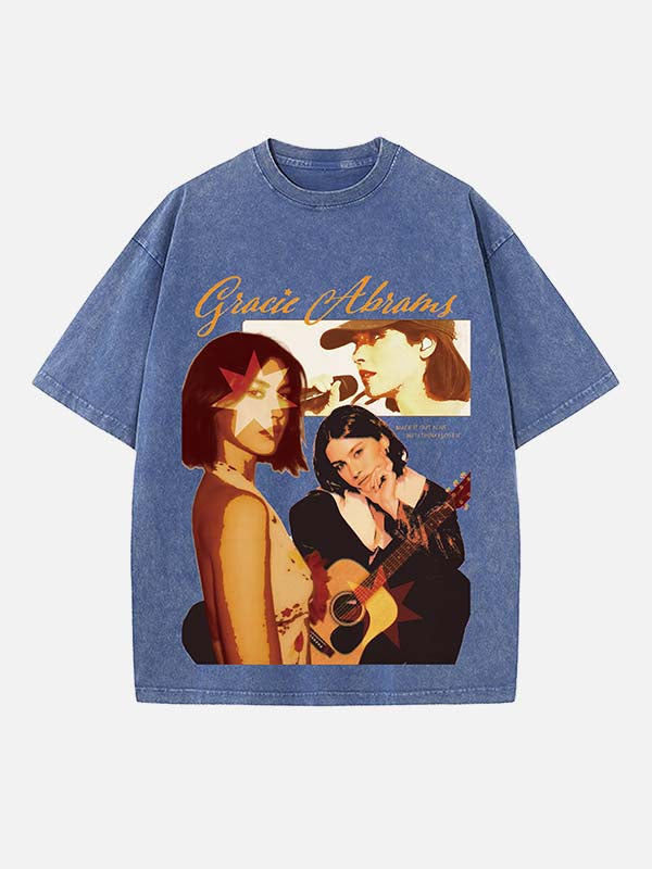 Gracie Abrams Print Round Neck T-shirt