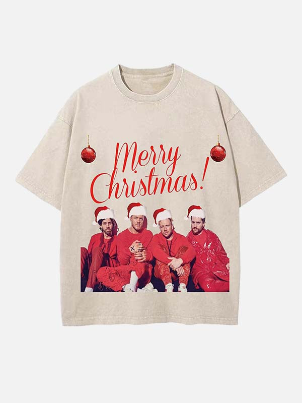 Imagine Dragons Print Round Neck T-shirt