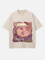 Shakira Print Round Neck T-shirt