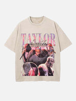 Kanye West Print Round Neck T-shirt