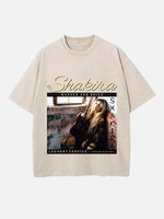 Shakira Print Round Neck T-shirt