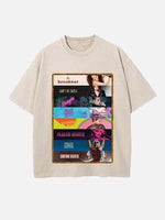 Miley Cyrus Print Round Neck T-shirt