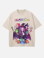 HUNTR/X Print Round Neck T-shirt