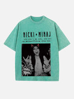 Nicki Minaj Print Round Neck T-shirt