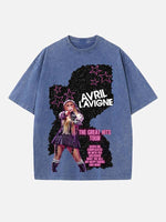 Avril Lavigne Print Round Neck T-shirt