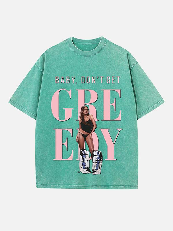 Tate McRae Print Round Neck T-shirt