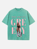 Tate McRae Print Round Neck T-shirt