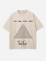 Pink Floyd Print Round Neck T-shirt