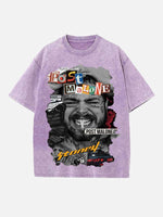 Post Malone Print Round Neck T-shirt