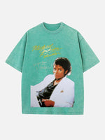 Michael Jackson Print Round Neck T-shirt