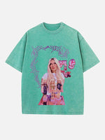 Karol G Print Round Neck T-shirt