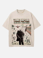 Tame Impala Print Round Neck T-shirt
