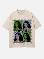Charli xcx Print Round Neck T-shirt