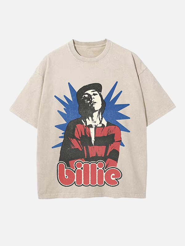 Billie Eilish Print Round Neck T-shirt