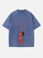 Rosalía Print Round Neck T-shirt