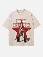Beyoncé Print Round Neck T-shirt