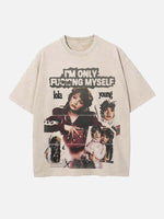 Lola Young Print Round Neck T-shirt