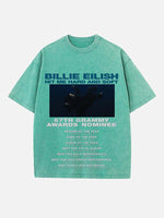 Billie Eilish Print Round Neck T-shirt