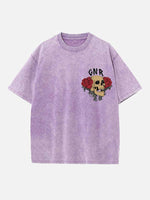 GUNS N' ROSES Print Round Neck T-shirt