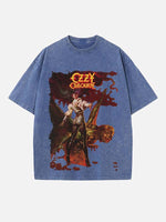 Black Sabbath Print Round Neck T-shirt