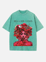 Kali Uchis Print Round Neck T-shirt