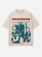 Radiohead Print Round Neck T-shirt