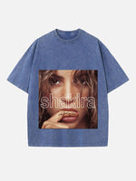 Shakira Print Round Neck T-shirt
