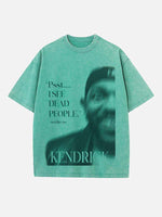 Kendrick Lamar Print Round Neck T-shirt