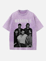 Maroon 5 Print Round Neck T-shirt