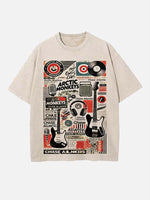 Arctic Monkeys Print Round Neck T-shirt