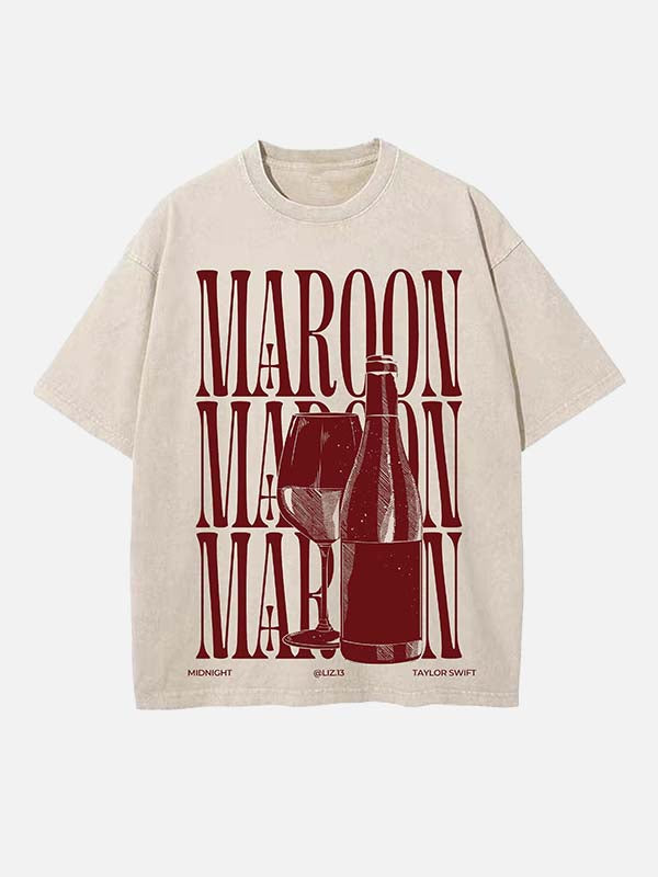 Taylor Swift Print Round Neck T-shirt