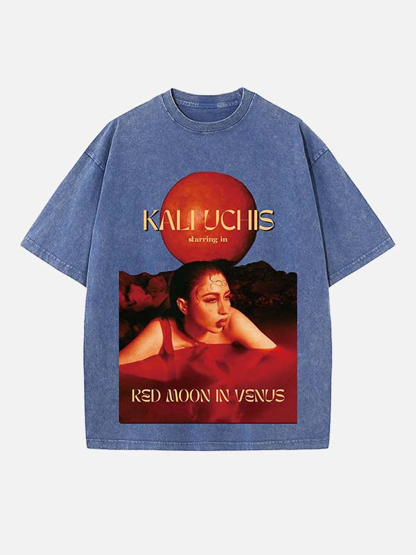 Kali Uchis Print Round Neck T-shirt