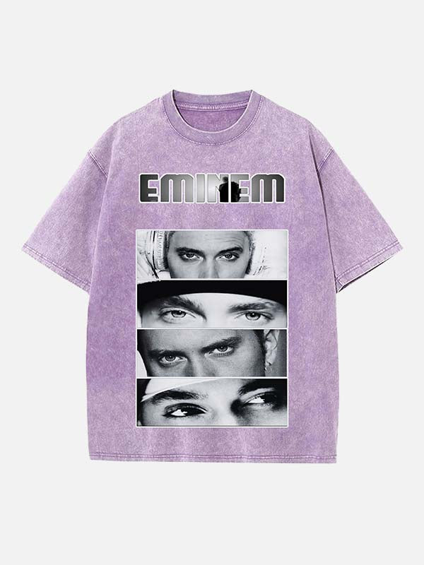 Eminem Print Round Neck T-shirt