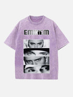 Eminem Print Round Neck T-shirt