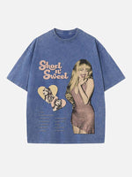Sabrina Carpenter Print Round Neck T-shirt