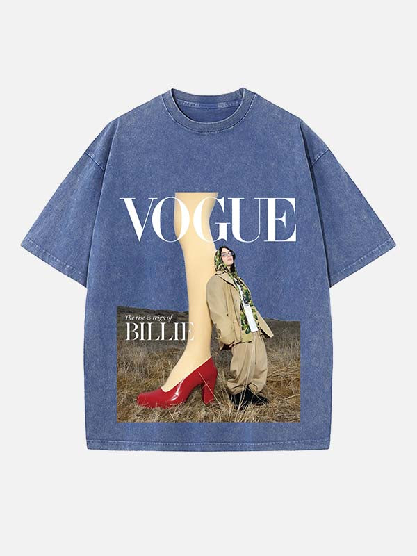 Billie Eilish Print Round Neck T-shirt