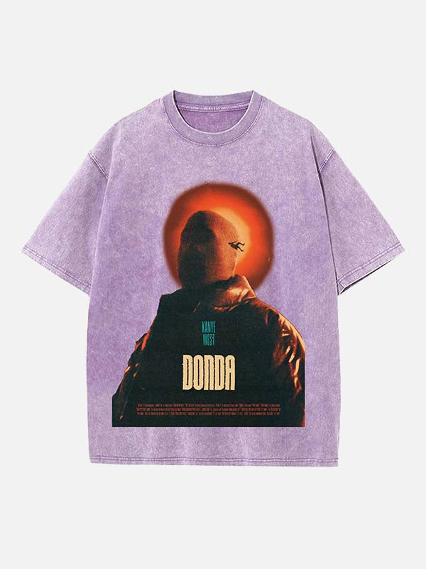 Kanye West Print Round Neck T-shirt