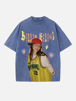 Billie Eilish Print Round Neck T-shirt