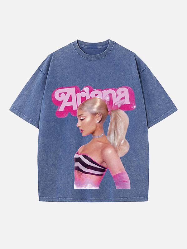 Ariana Grande Print Round Neck T-shirt