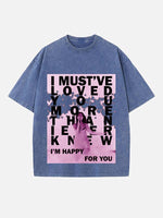 Dua Lipa Print Round Neck T-shirt