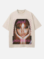 PinkPantheress Print Round Neck T-shirt