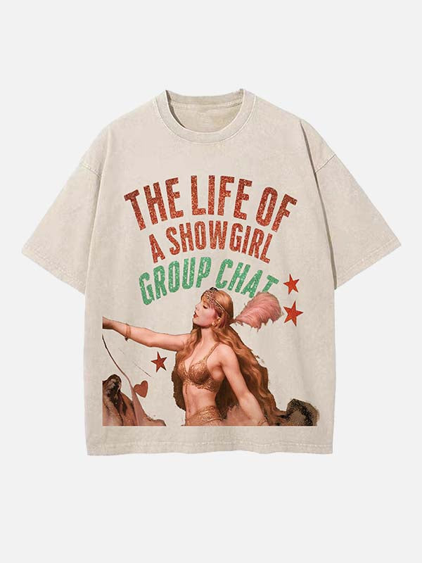 Taylor Swift Print Round Neck T-shirt