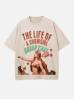 Taylor Swift Print Round Neck T-shirt