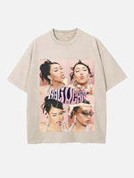 Kali Uchis Print Round Neck T-shirt