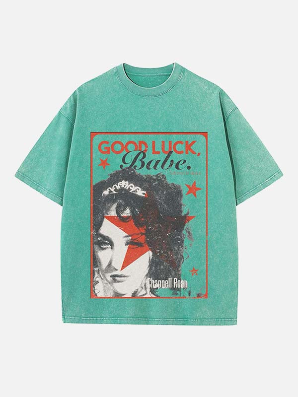 Chappell Roan Print Round Neck T-shirt