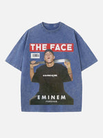 Eminem Print Round Neck T-shirt
