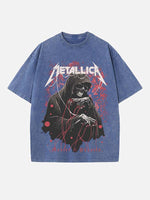 Metallica Print Round Neck T-shirt