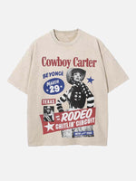 Beyoncé Print Round Neck T-shirt